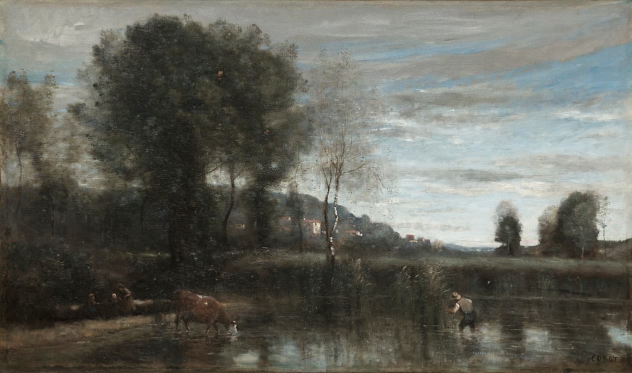 Jean Baptiste Camille Corot, Pond at Ville-d'Avray