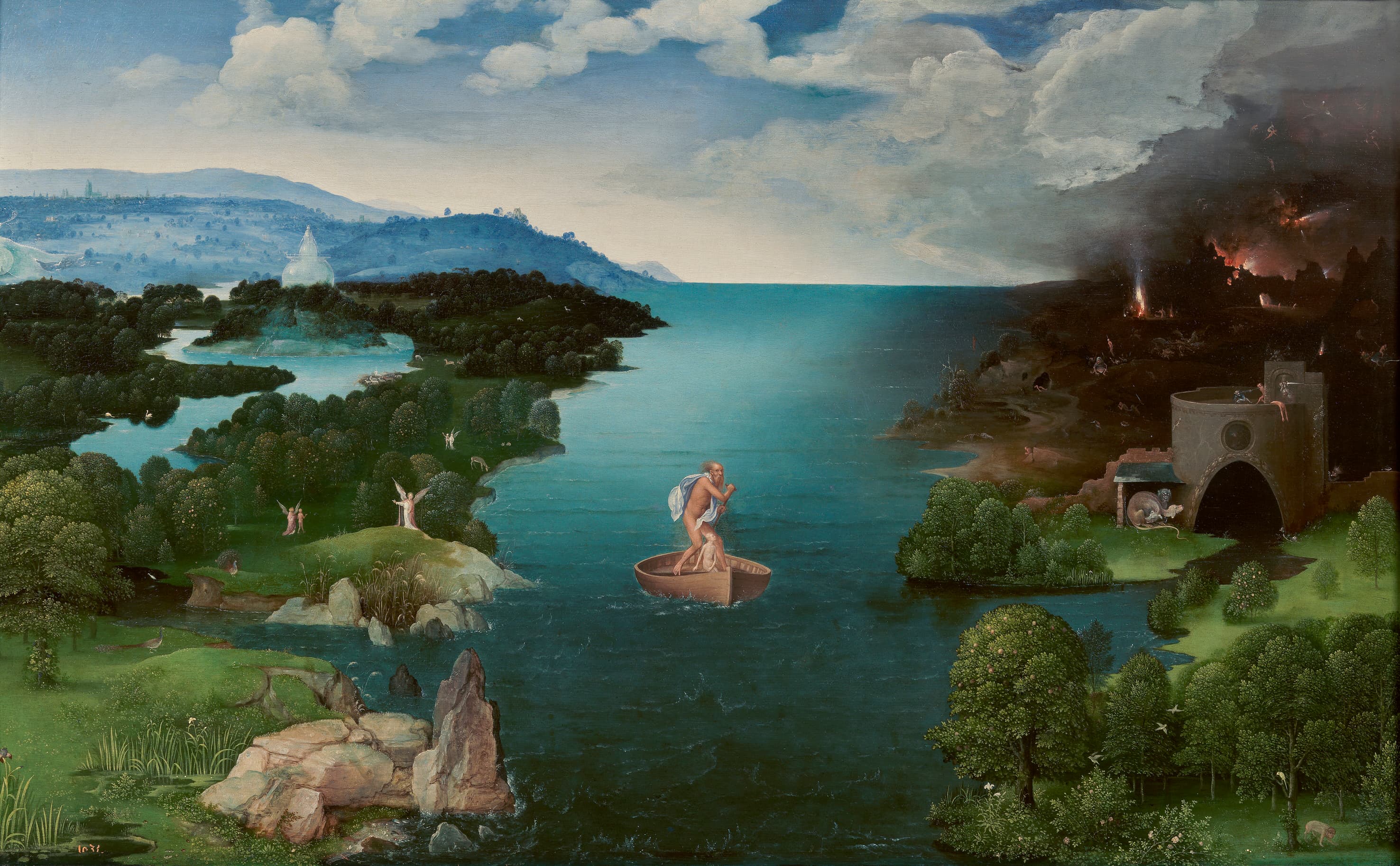 Joachim patinir, Landscape with Charon Crossing the Styx